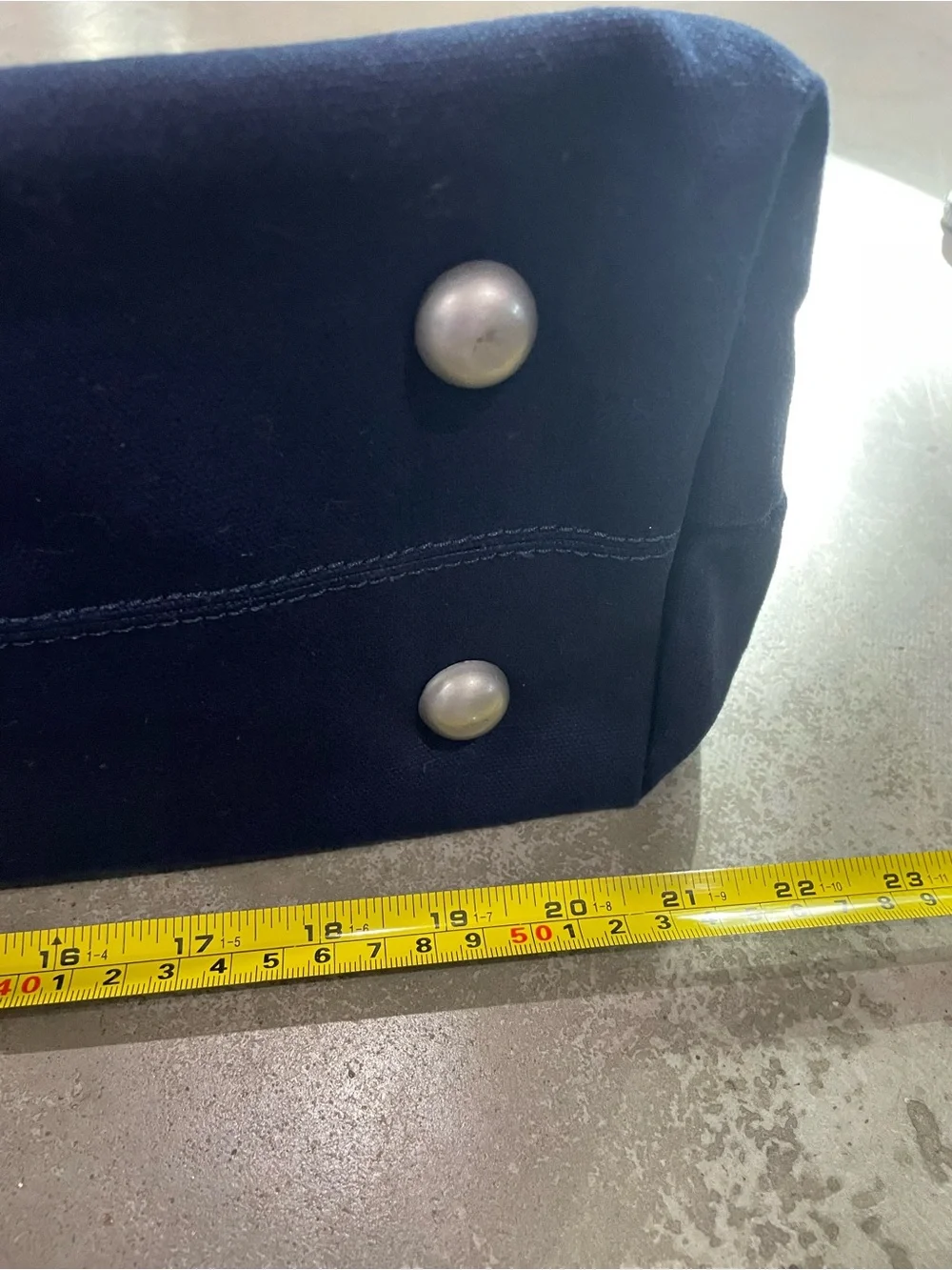 Line of Trade Leather-Trim Navy Weekender MENS Canvas Carry on travel  Bag